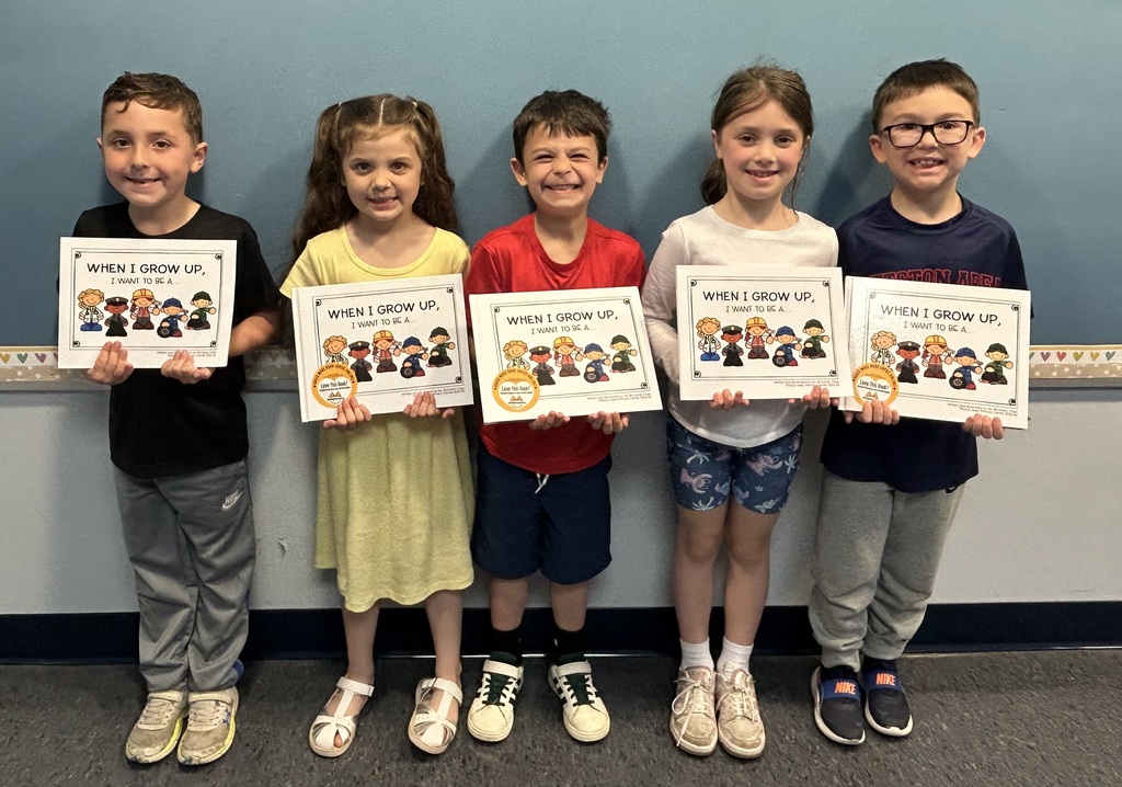 Ms. Richards’s students and their published book When I grow up I want to be… 