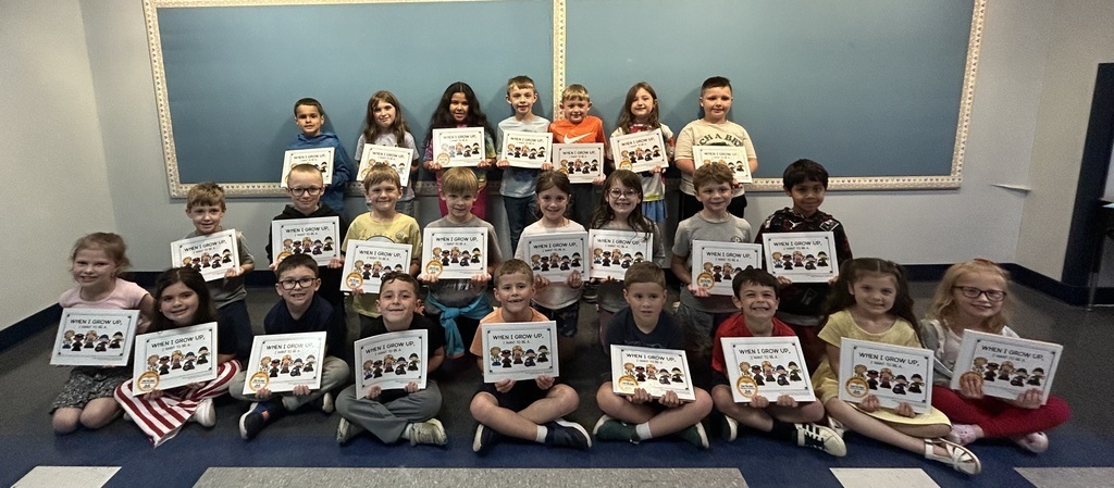 Ms. Richards’s students and their published book When I grow up I want to be… 