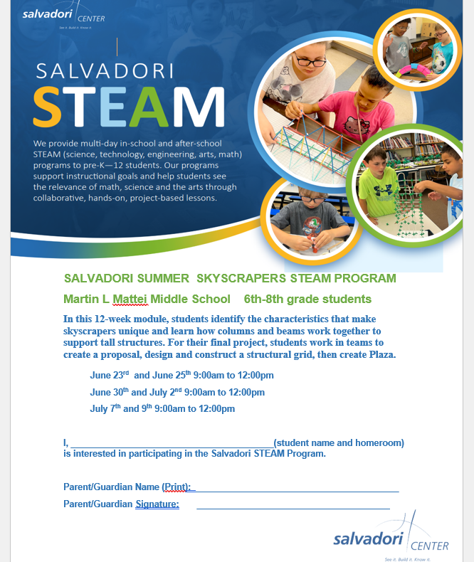 Salvadori STEAM Program