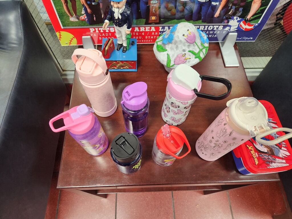 Lost and found items in a school