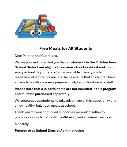 Free Meals for All Students
