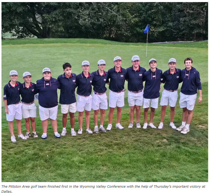 Pittston Area Golf Team Finishes First in the Wyoming Valley Conference