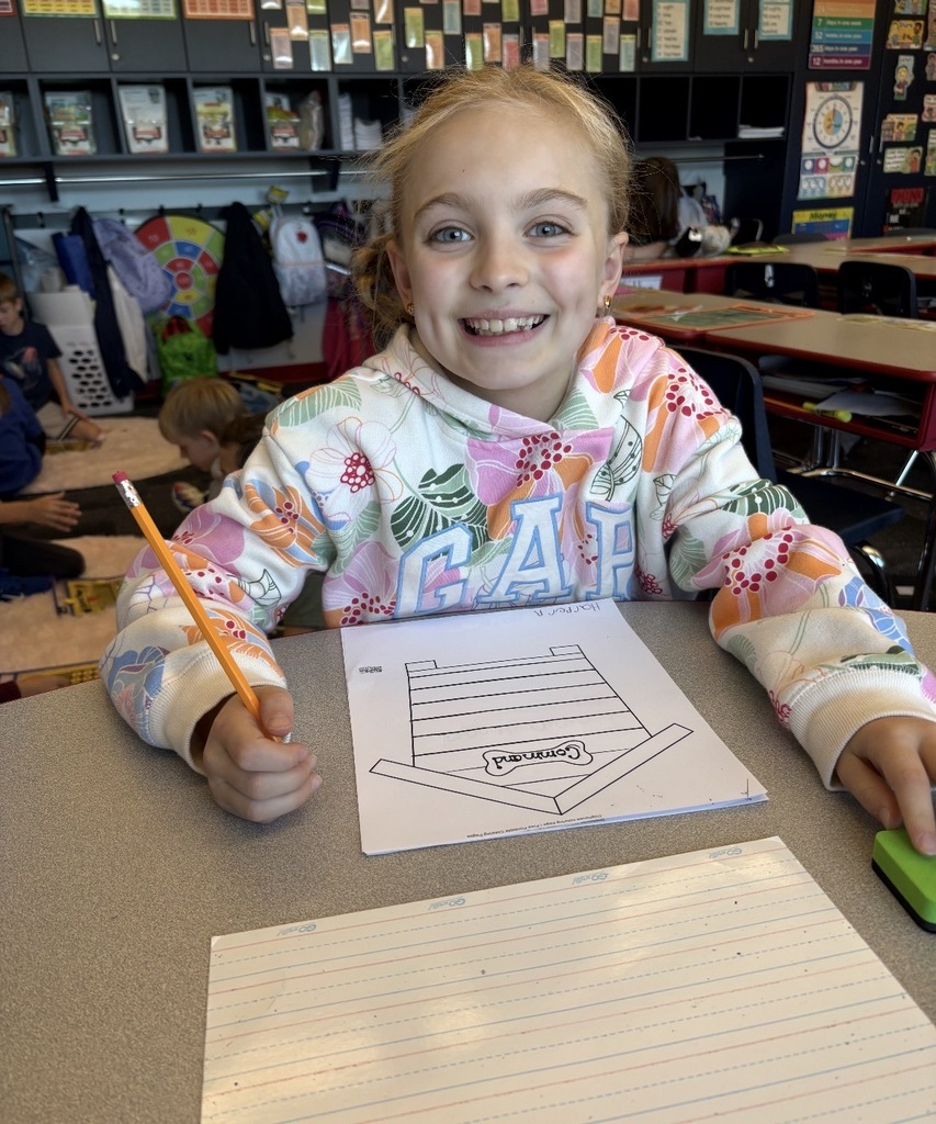A student writing