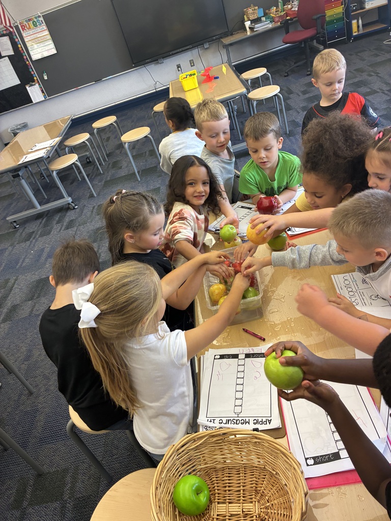 Kids doing apple activities