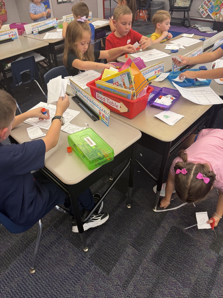 Mrs. Antal’s class butterfly study with butterfly release.