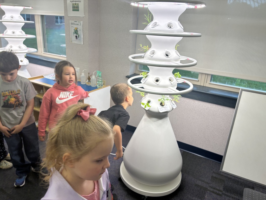 Students checking out the stem lab