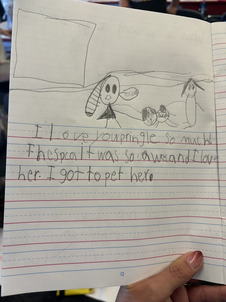 Spca presentation for second grade students and their writing