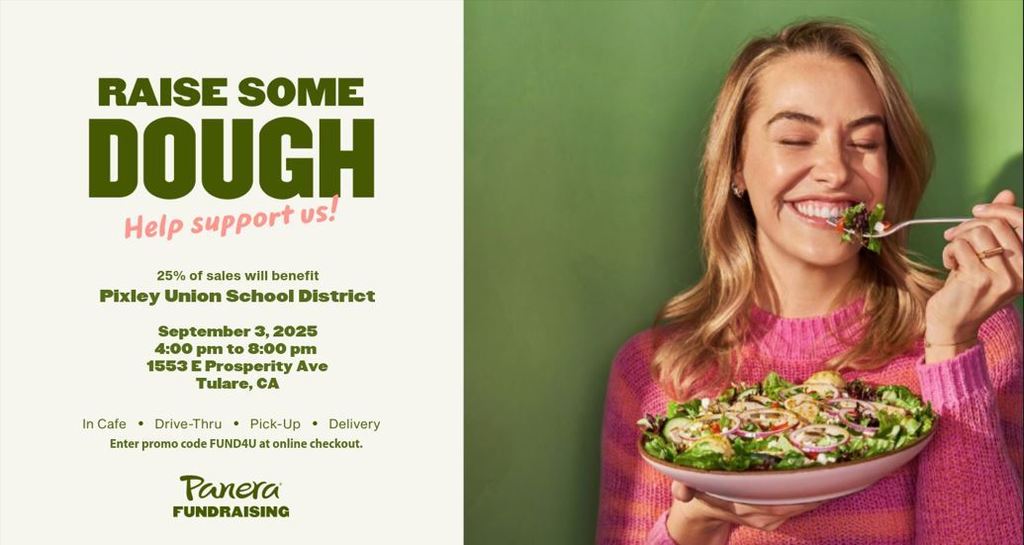 Panera Flyer to fundraise for Pixley Union School District
