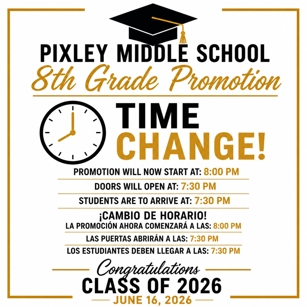 June 16, 2026 8th Grade Promotion