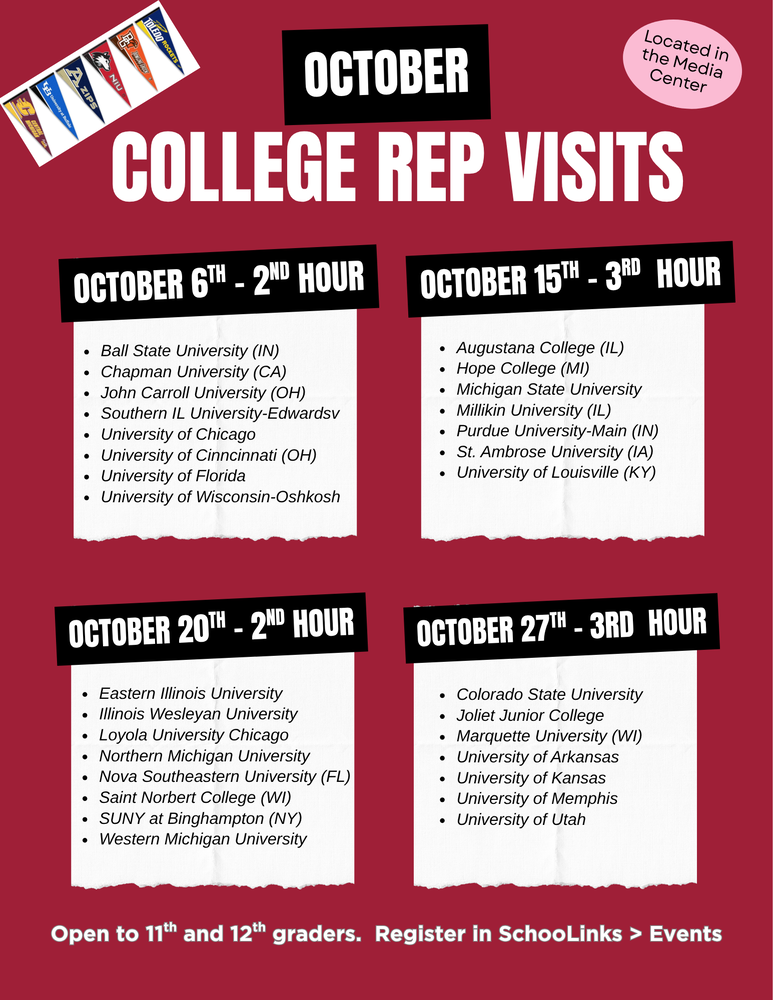 October College rep visits