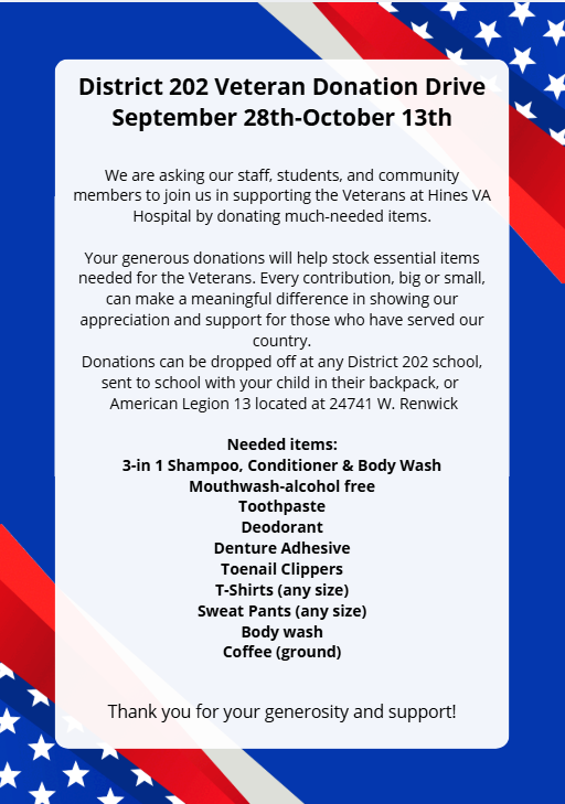Veteran Donation Drive
