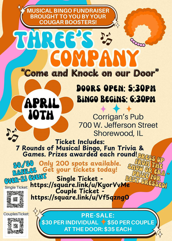 Cougar Boosters Musical Bingo