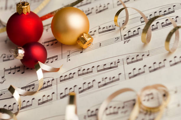 music notes and ornaments