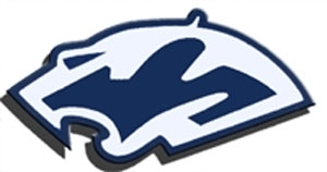 Plainfield High School logo blue and black cougar head
