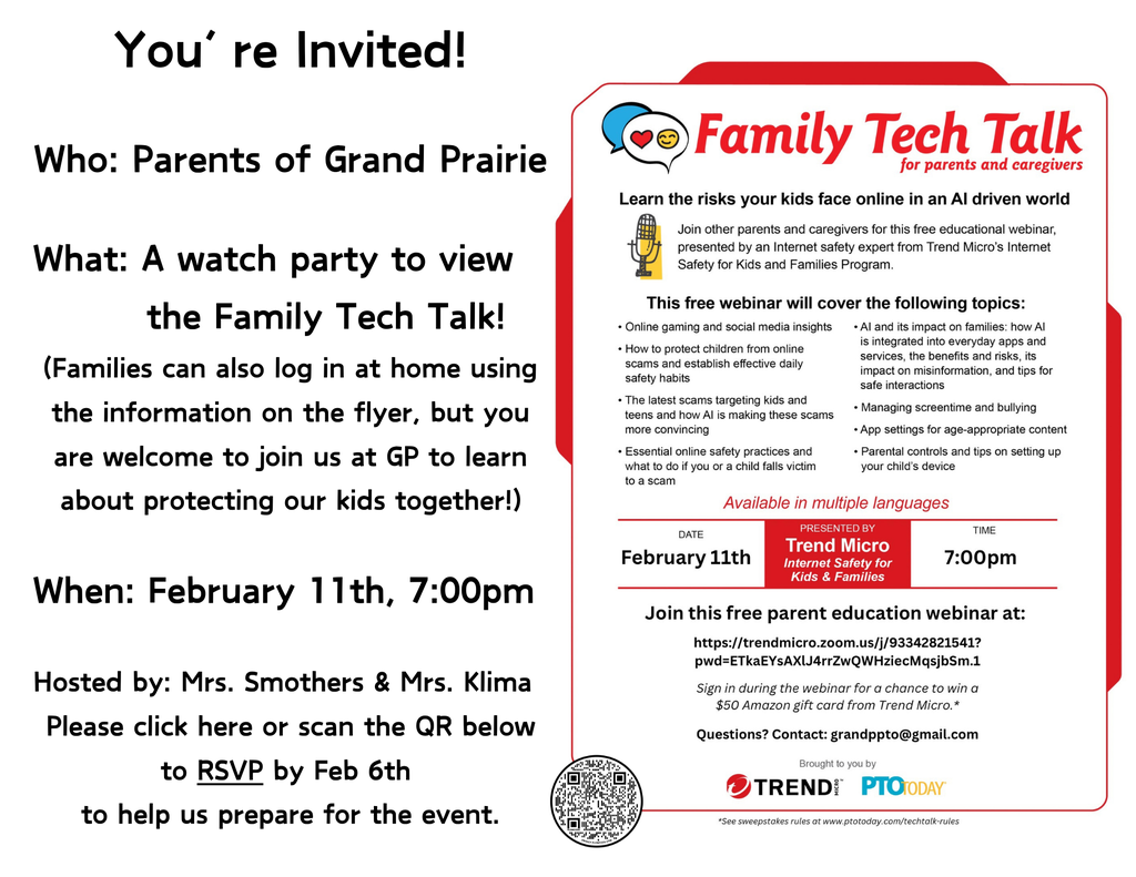 family tech talk flyer