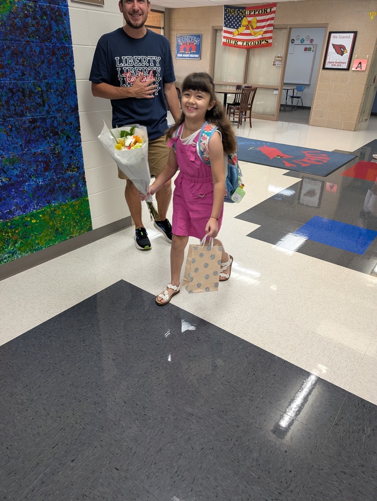 students arriving to school on the first day