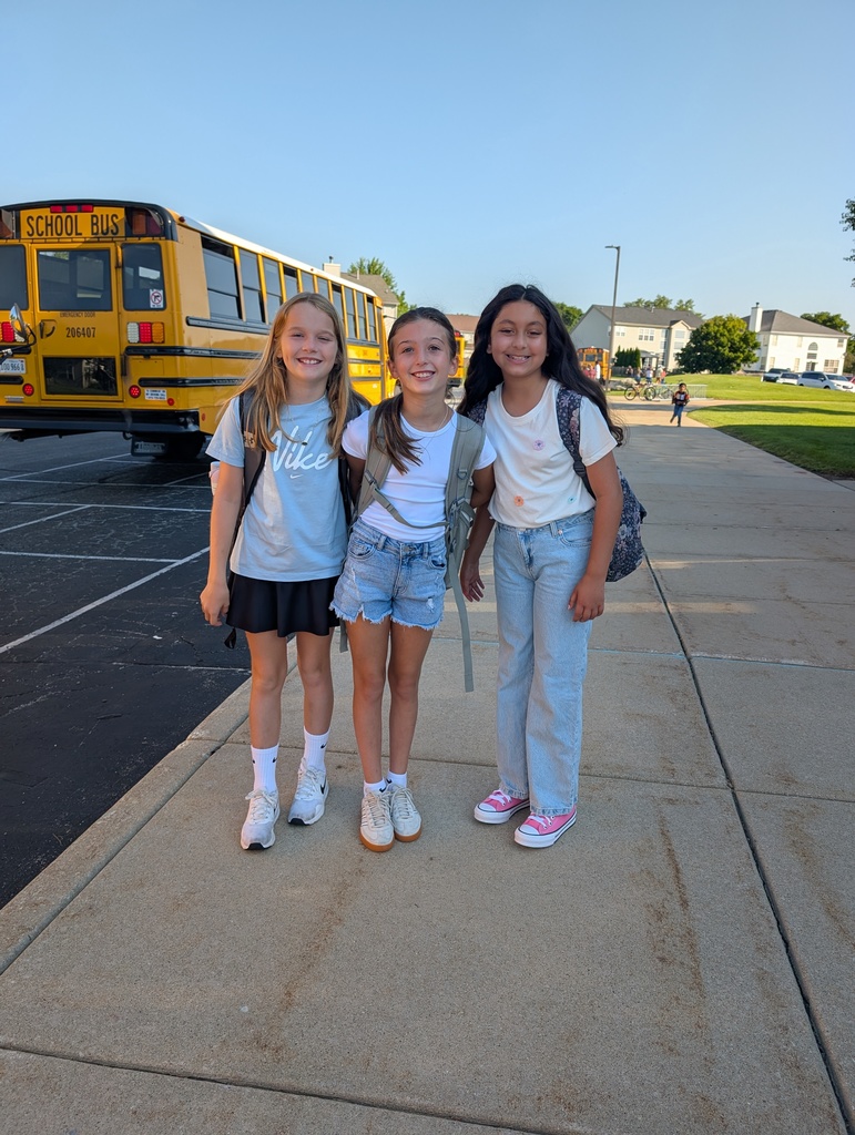 students arriving to school on the first day