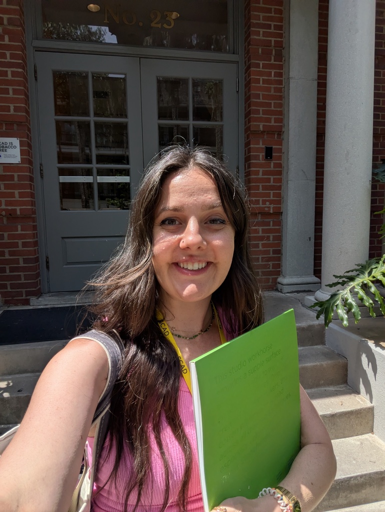 PEHS art teacher Lizzy Pankau at an art conference in Georgia.