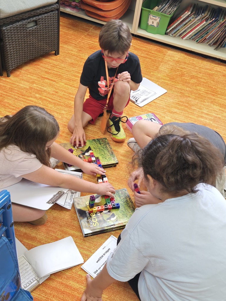 Wons 3rd Grade Class build bridges