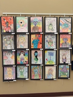 CL Student Artwork display at D.O.