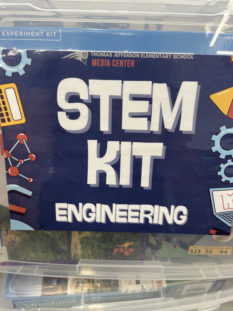 A plastic container with a label on it that says STEM kit.