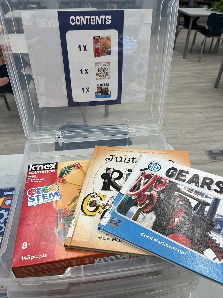 Two books and a building kit.