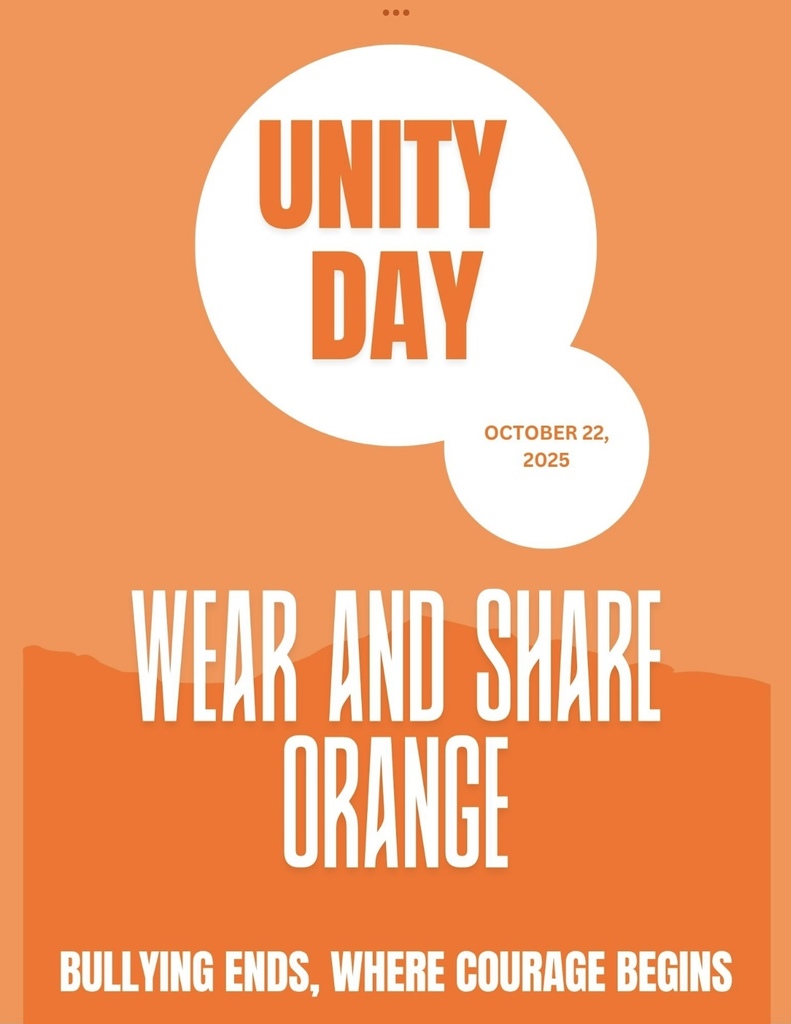 A flyer asking students to wear orange in October 22.