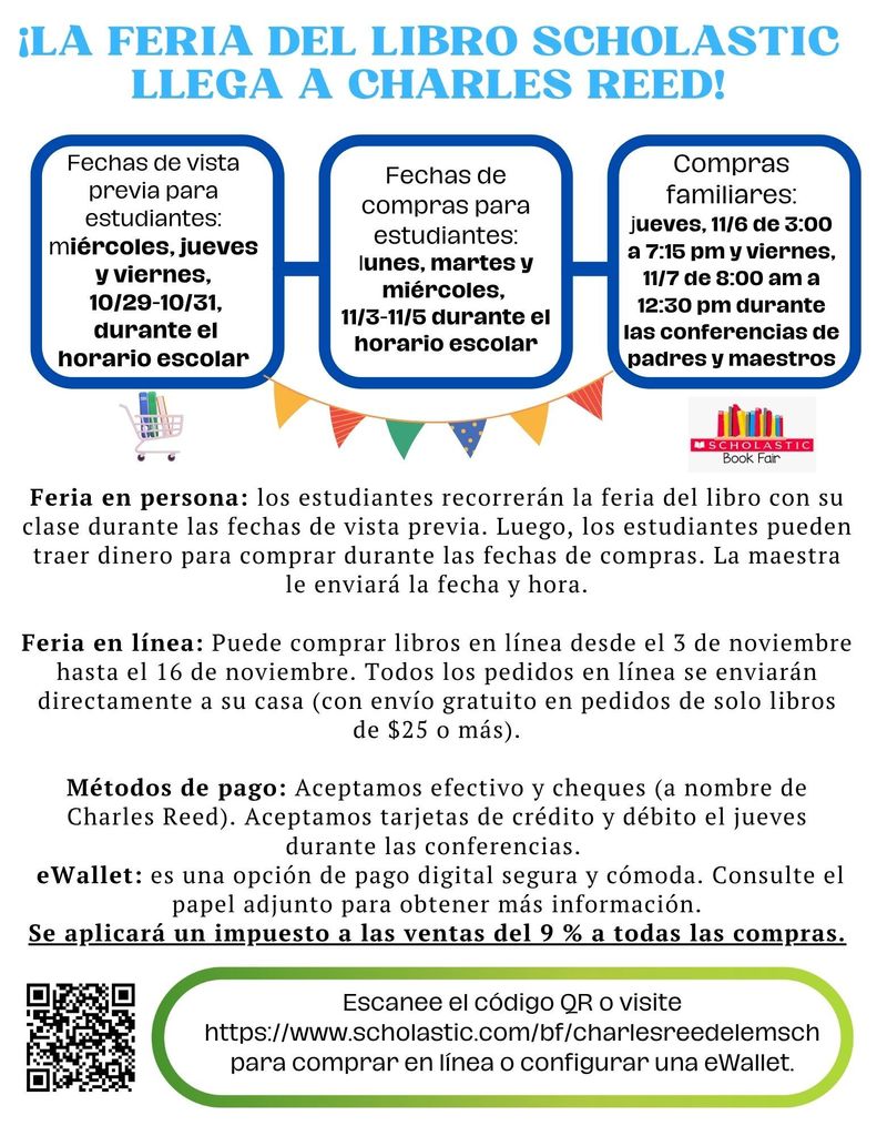 spanish book fair flyer