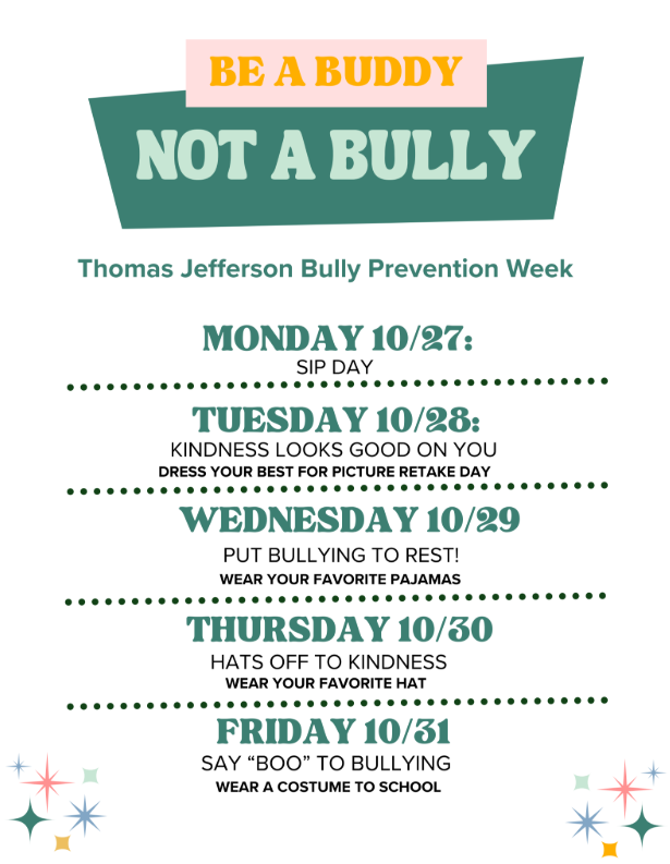 A flyer with dress up days.