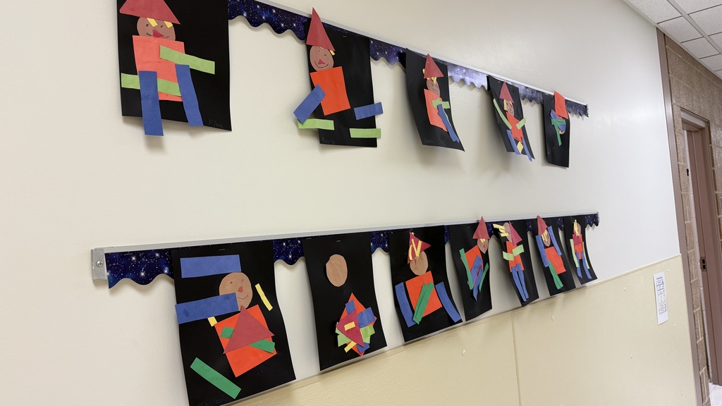 Fall themed artwork on display in BMLC hallway.