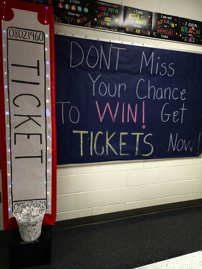 A sign that says don’t miss your chance to get raffle tickets.