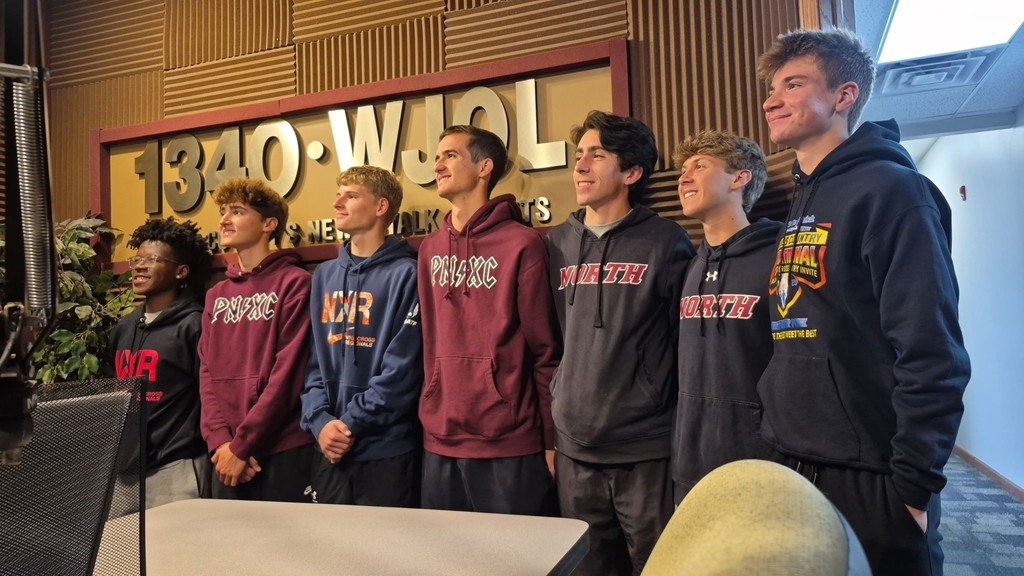 PNHS boys cc team in WJOL studio
