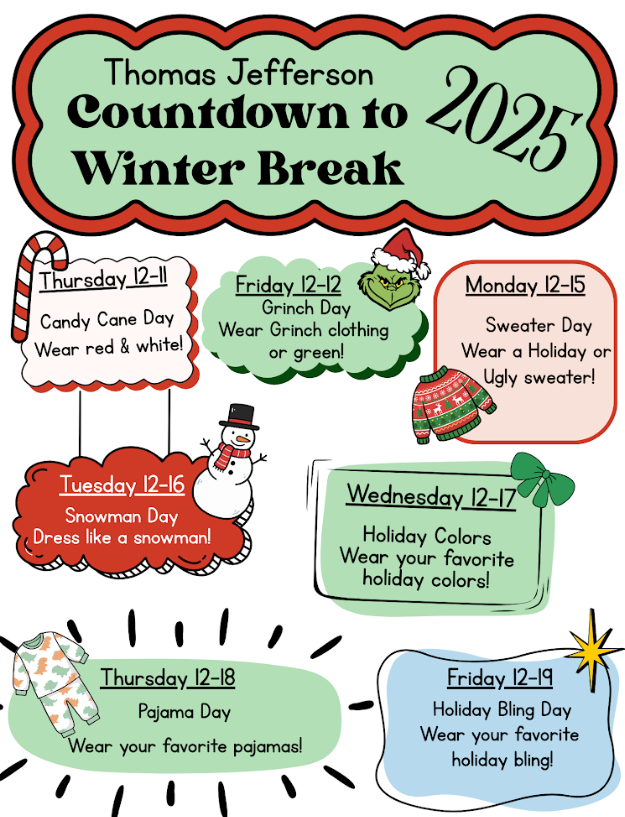 School spirit days for December