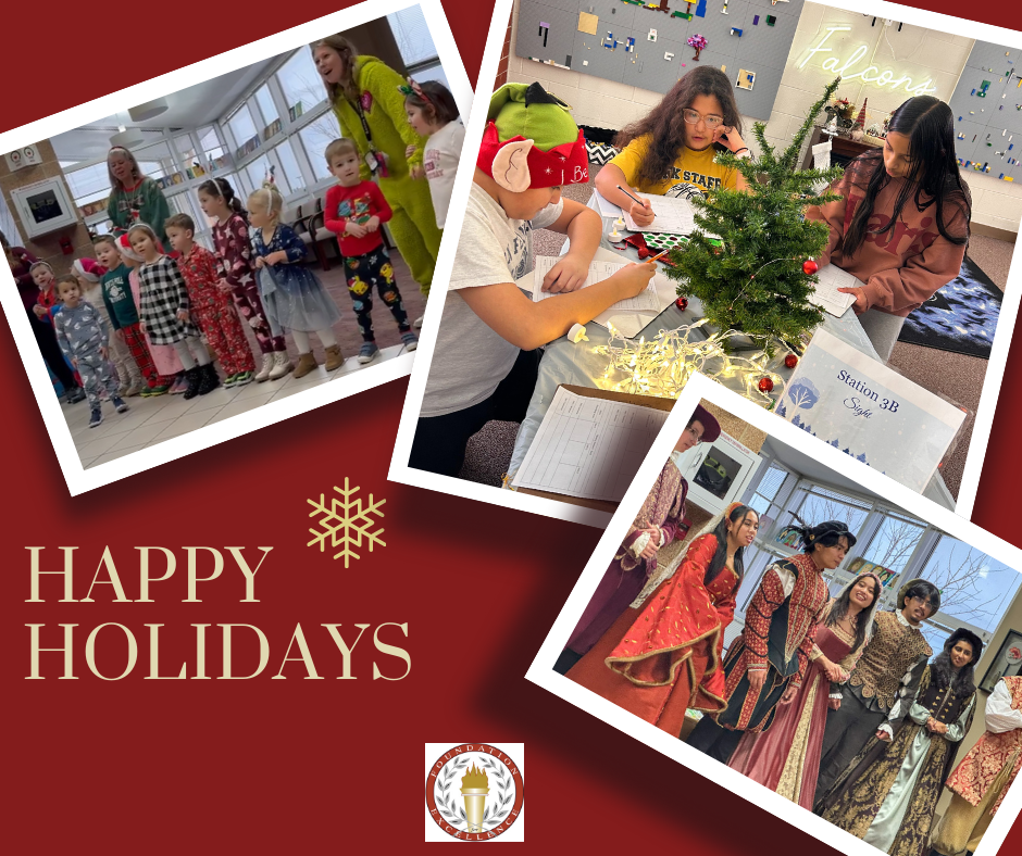 Happy Holidays picture of students