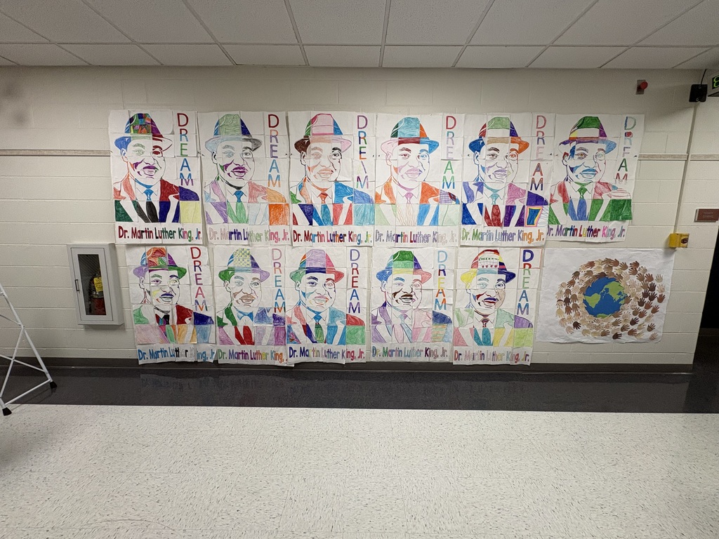 A display of collaborative Martin Luther King posters  