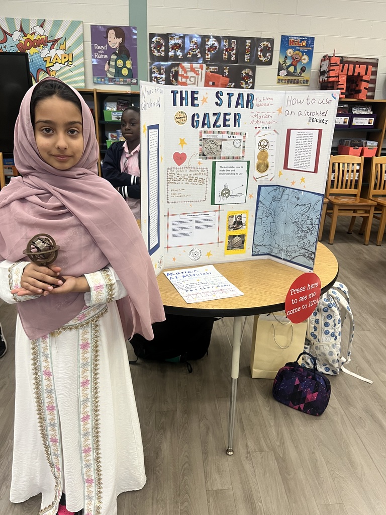 Eichelber ES students portraying their influencial person at the wax museum