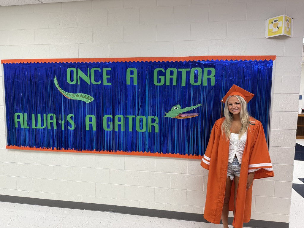 Former Eichelberger ES students walk the halls in their caps and gowns
