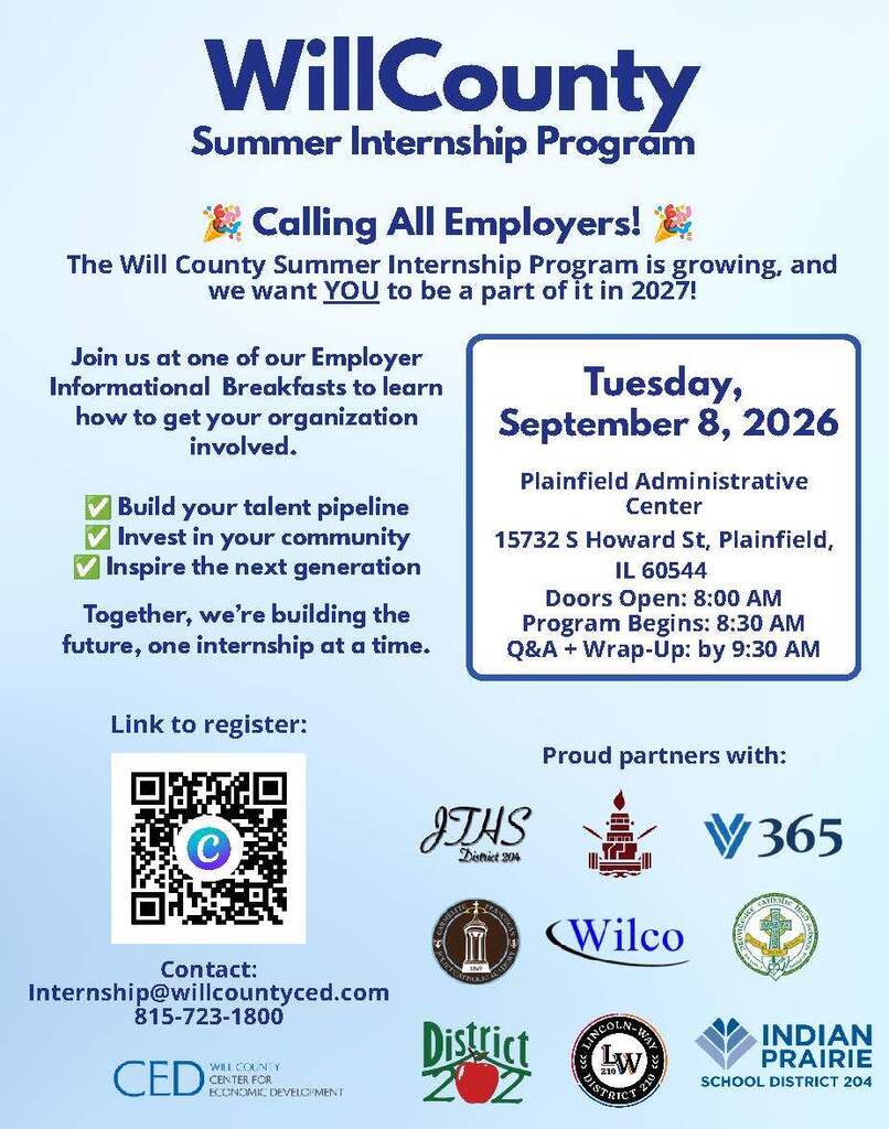 Will County CED informational flyer