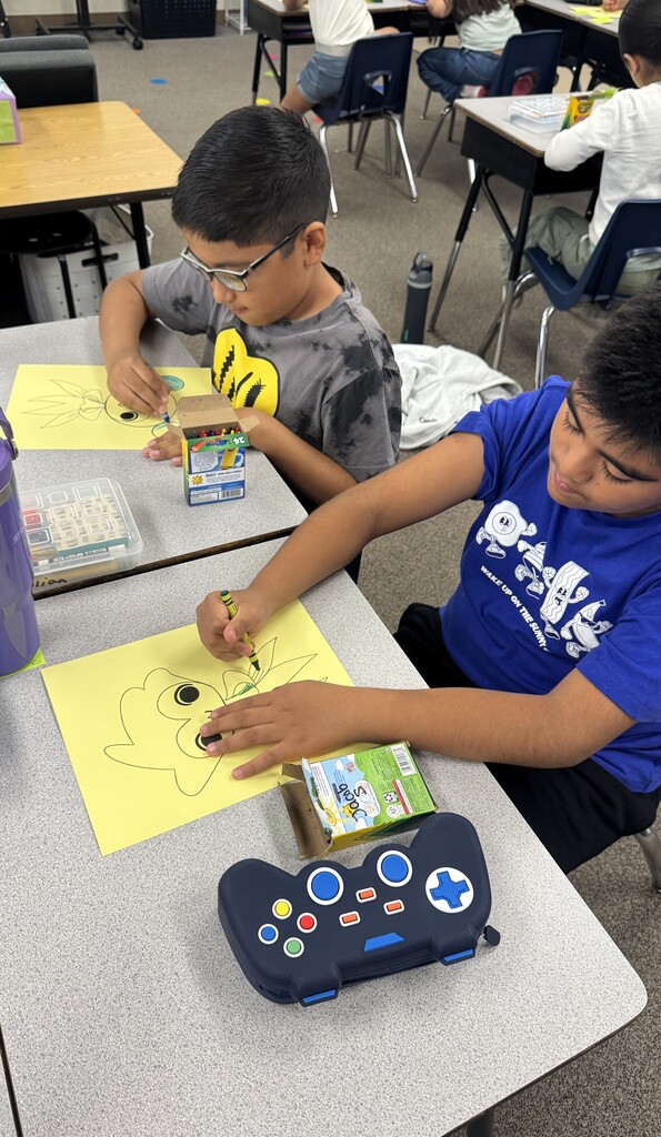 third graders celebrating the third day of school 