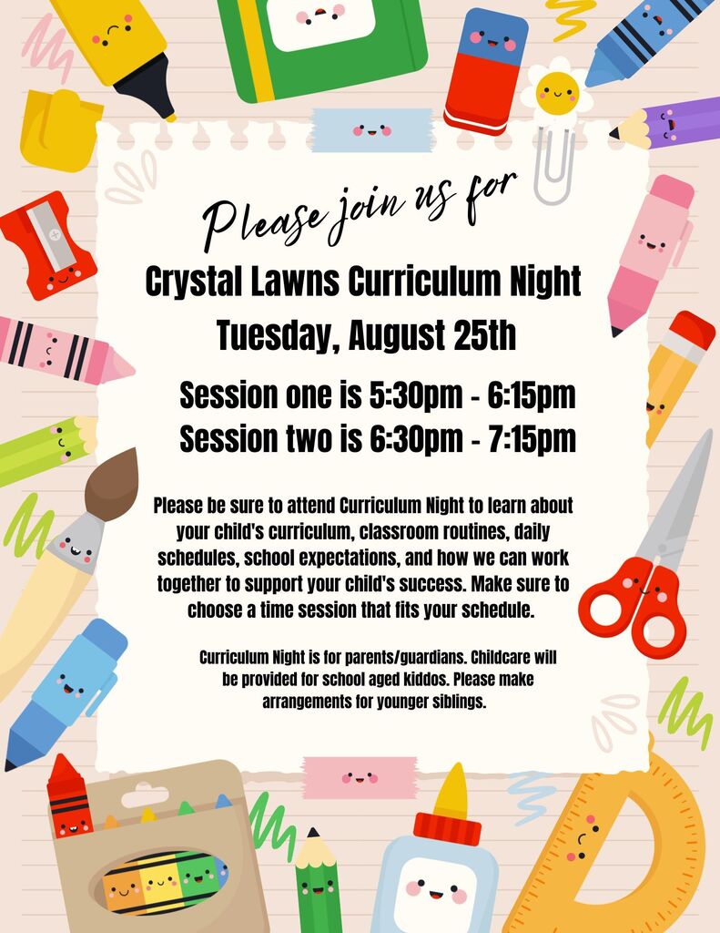 Join us for Curriculum Night! 