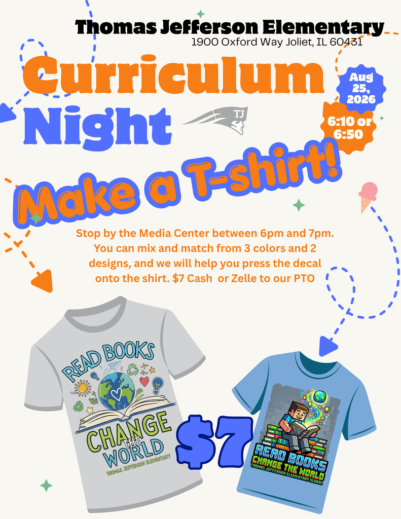 Flyer describing and showing two T-shirts that say read books change the world that will be for sale for seven dollars.