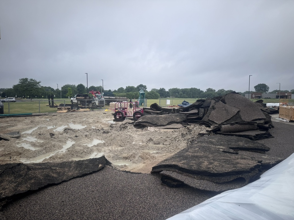 playground torn up before reconstruction