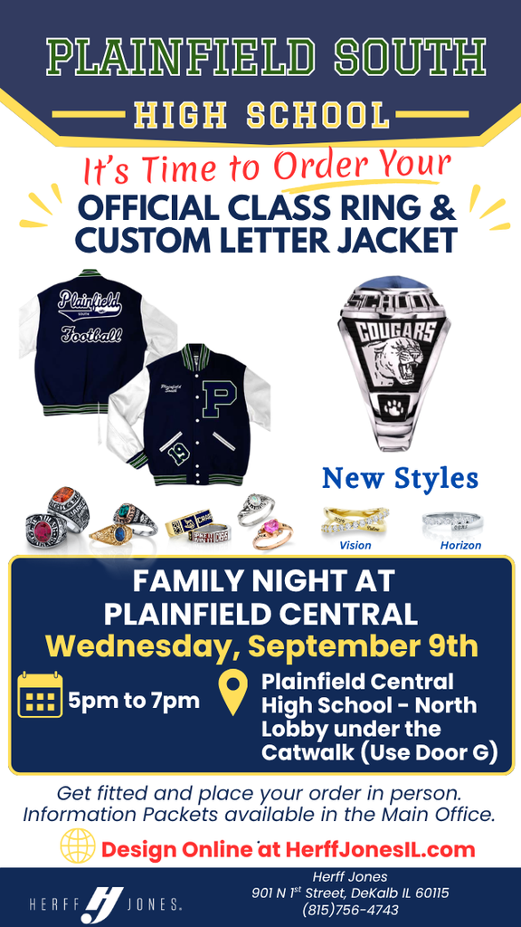 Family Night-Class Ring/Letterman Jacket Order Night