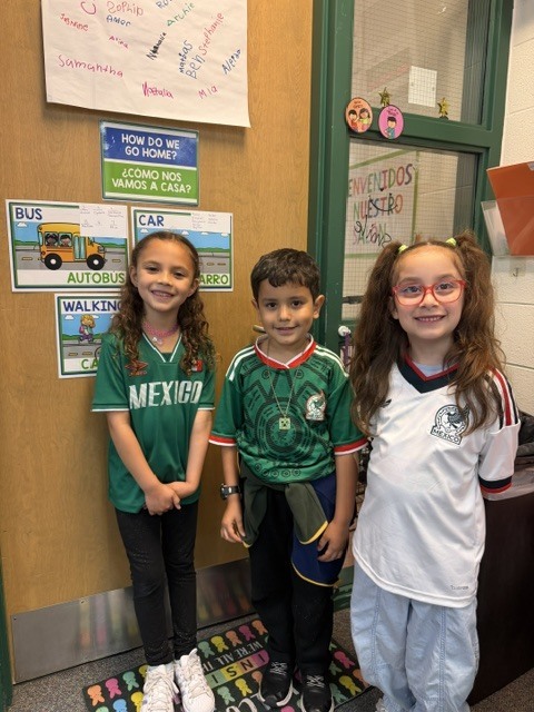 Students celebrating Mexican Independence Day