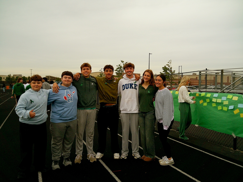 Plainfield East High School students came together for a Mental Health Awareness Walk during PE classes on Sept. 25. 