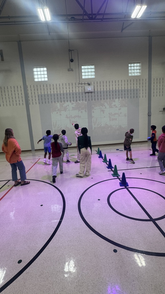 students playing a game in the gym
