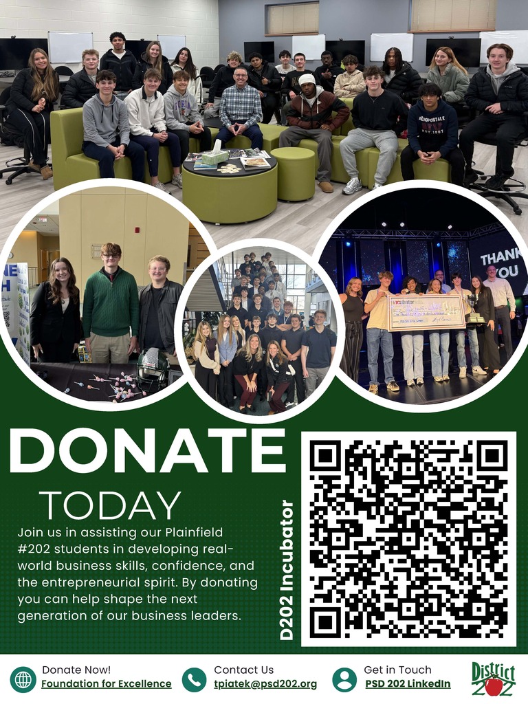 Donate now to D202 incubator program flyer