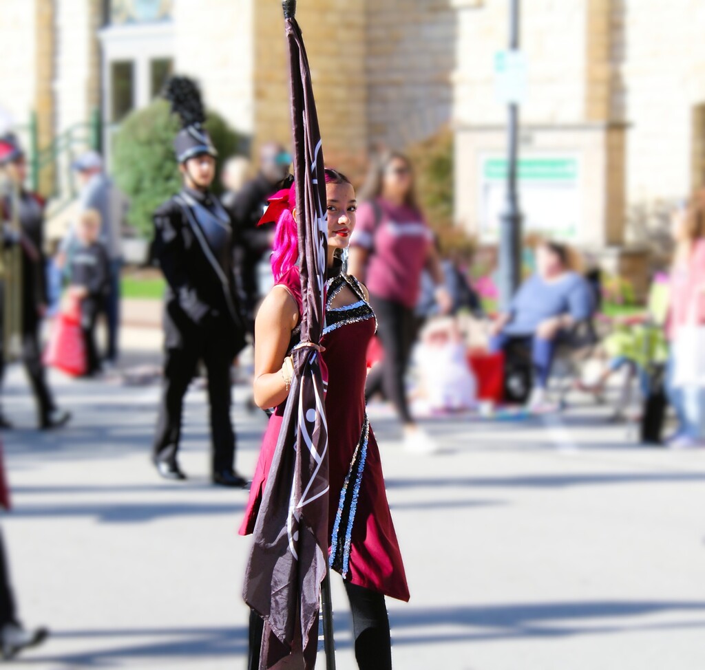 PNHS color guard marching