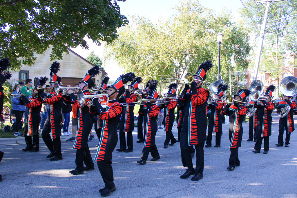 PEHS band marching in the parade