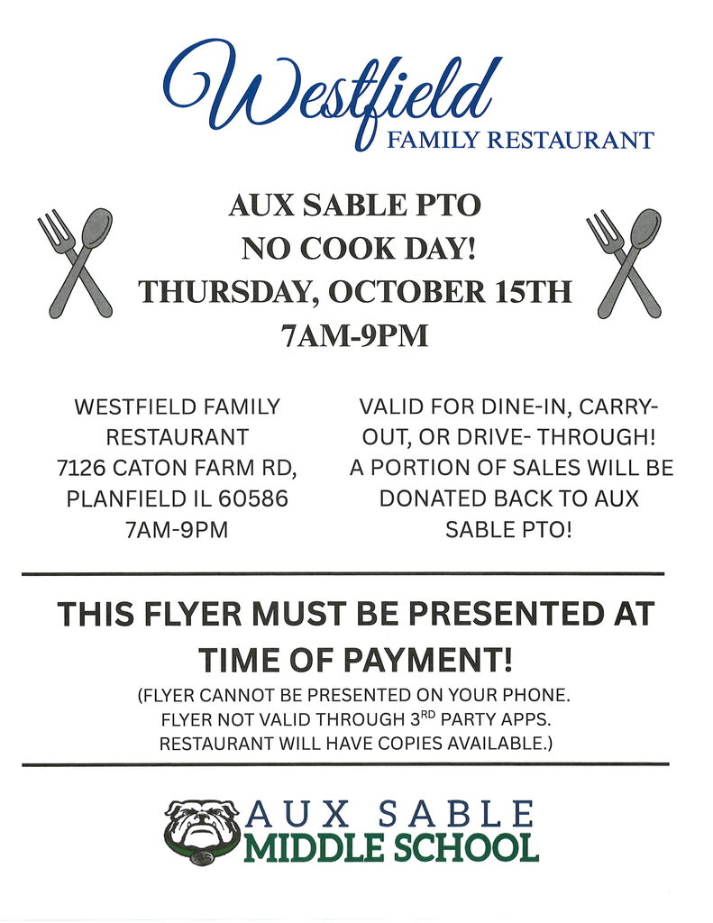 Westfield Dine In Flyer